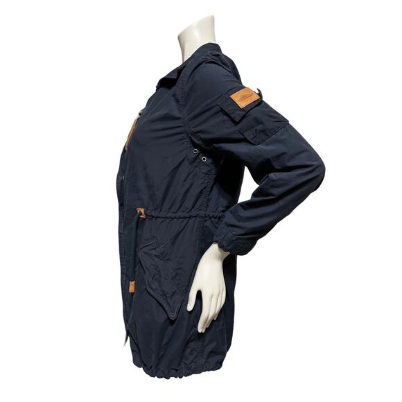 Penfield Blue Woman's Hazelton Long Lightweight Zip/Snap Jacket Size Small - Picture 4 of 6